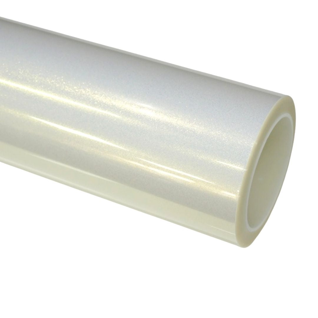 Gold Diamond White Vinyl Wrap