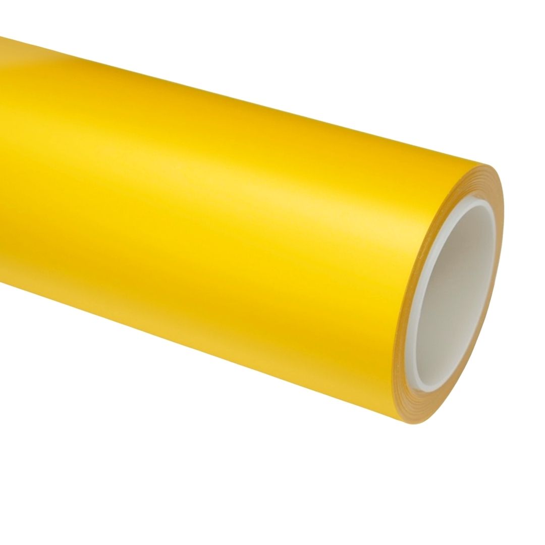 Matte Sports Yellow Vinyl Wrap