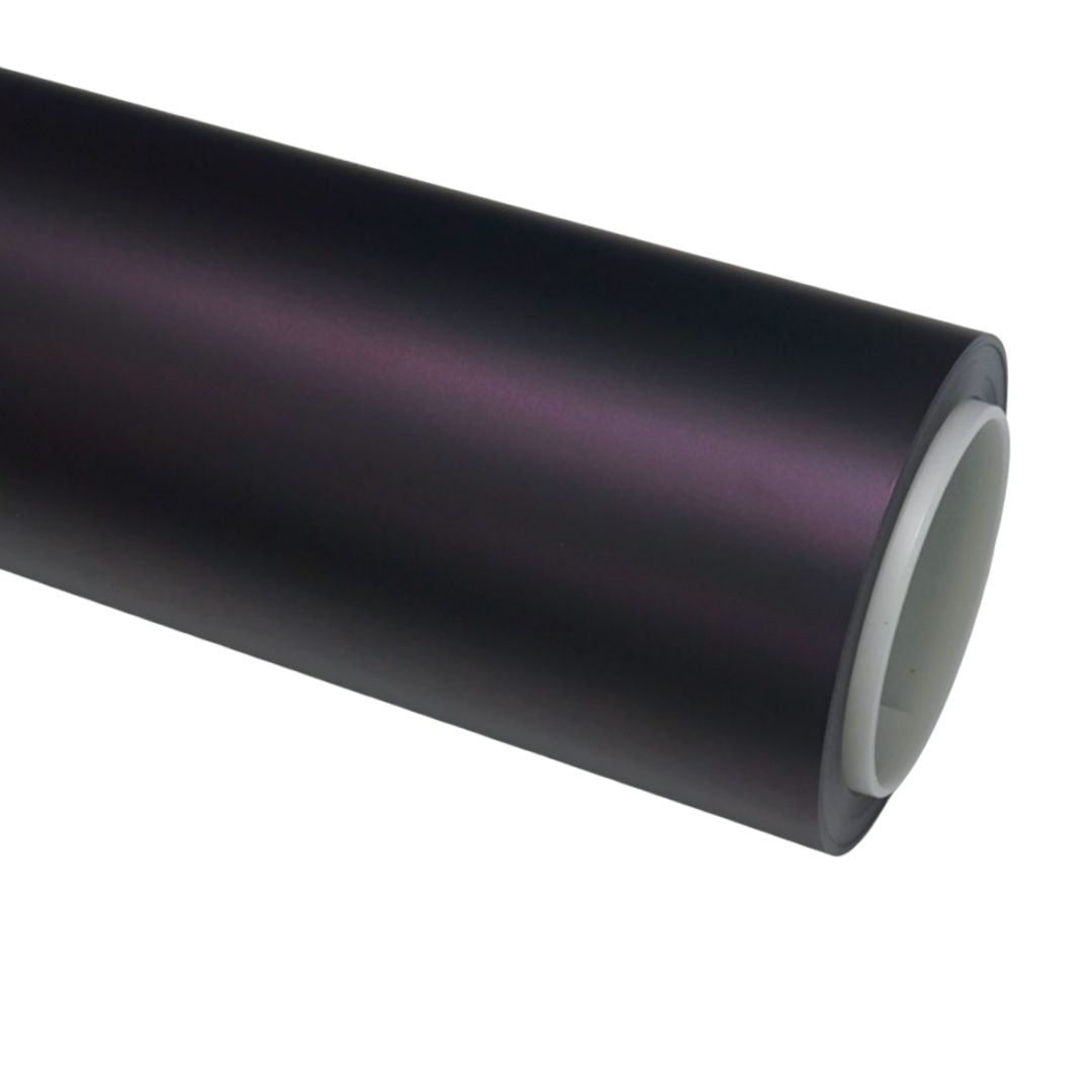 Matte Black Fantasy Purple Vinyl Wrap