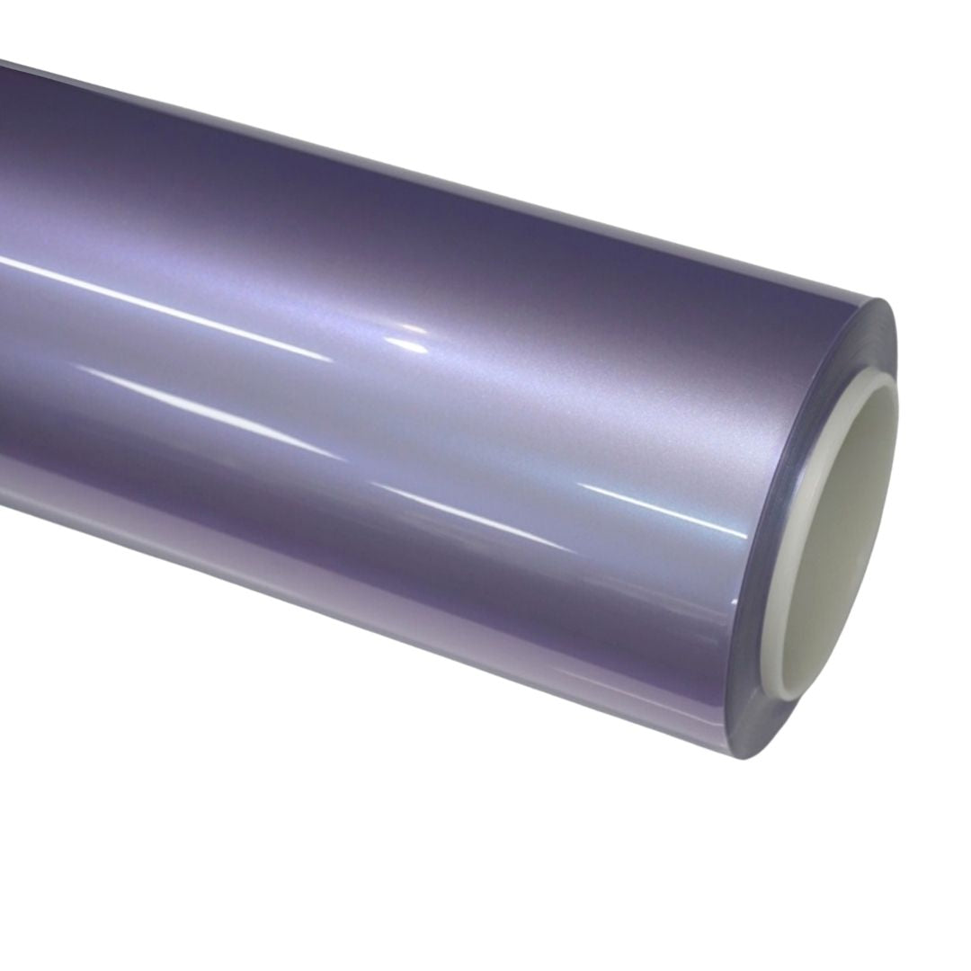 Silver Phantom Purple Vinyl Wrap