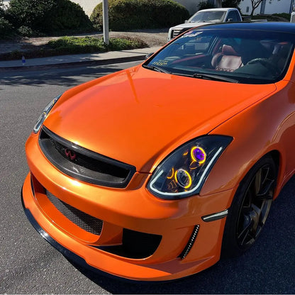 Candy Metallic Neon Orange Vinyl Wrap