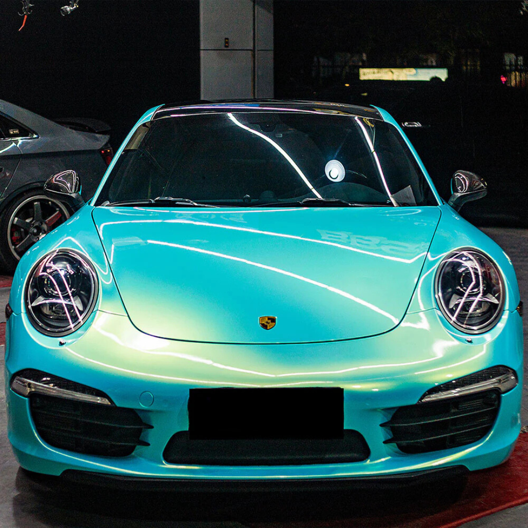 Candy Metallic Neon lce Blue Vinyl Wrap