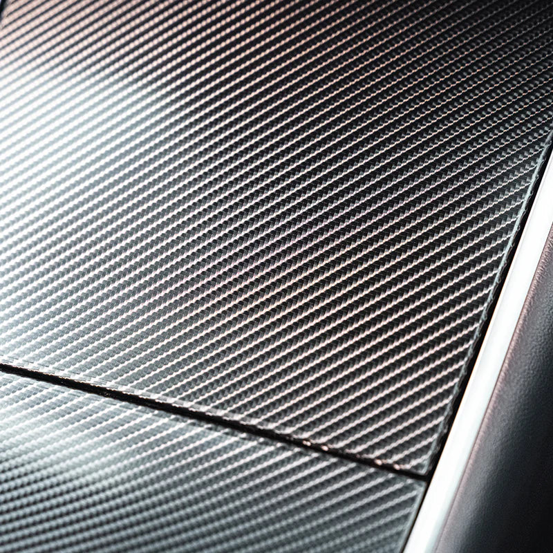 Spiral Black Carbon Fiber Vinyl Wrap