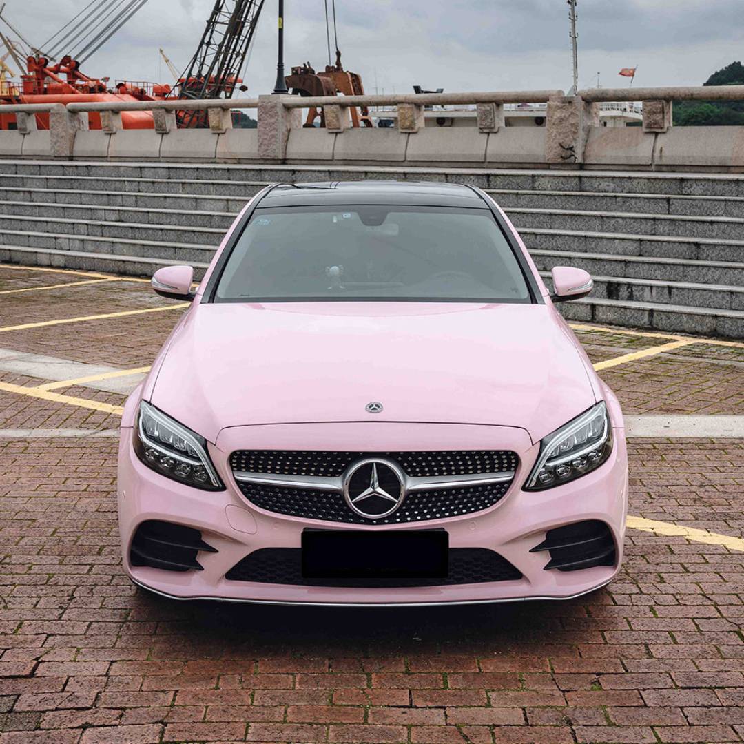 Super Glossy Pale Pink Vinyl Wrap