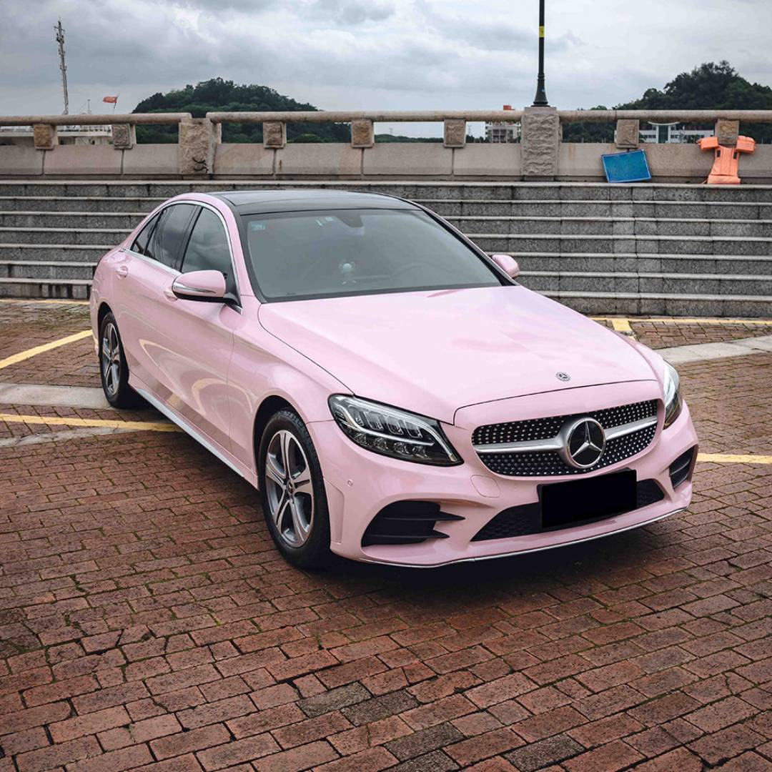 Super Glossy Pale Pink Vinyl Wrap