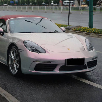 Candy Metallic Gray Pink Vinyl Wrap