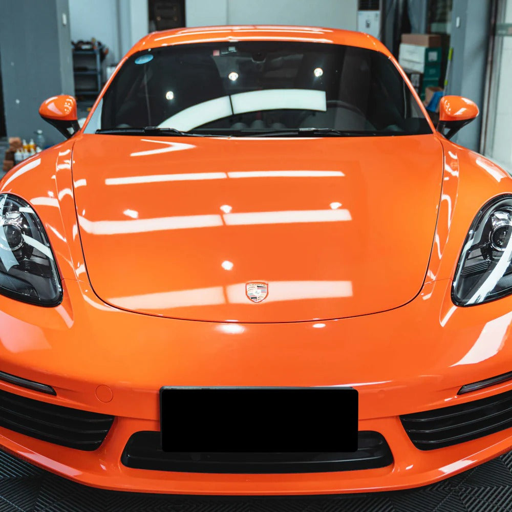 High Glossy Orange Vinyl Wrap