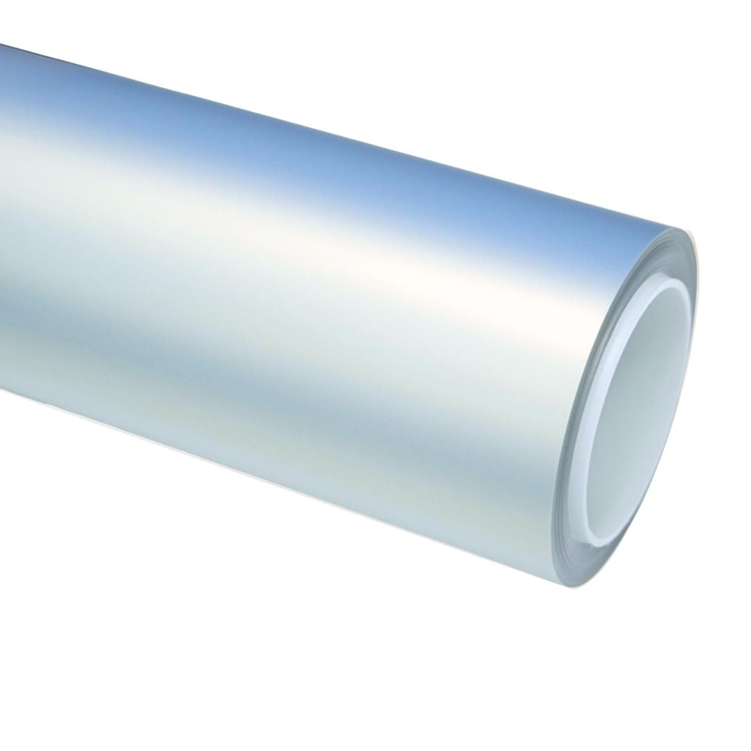 Matte Blue Charm Gold Vinyl Wrap