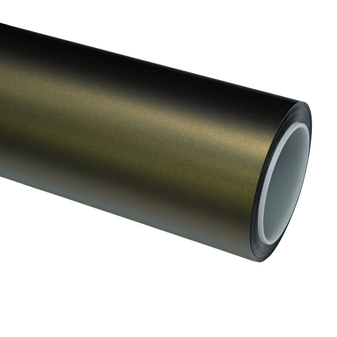 Matte Gold Green Vinyl Wrap