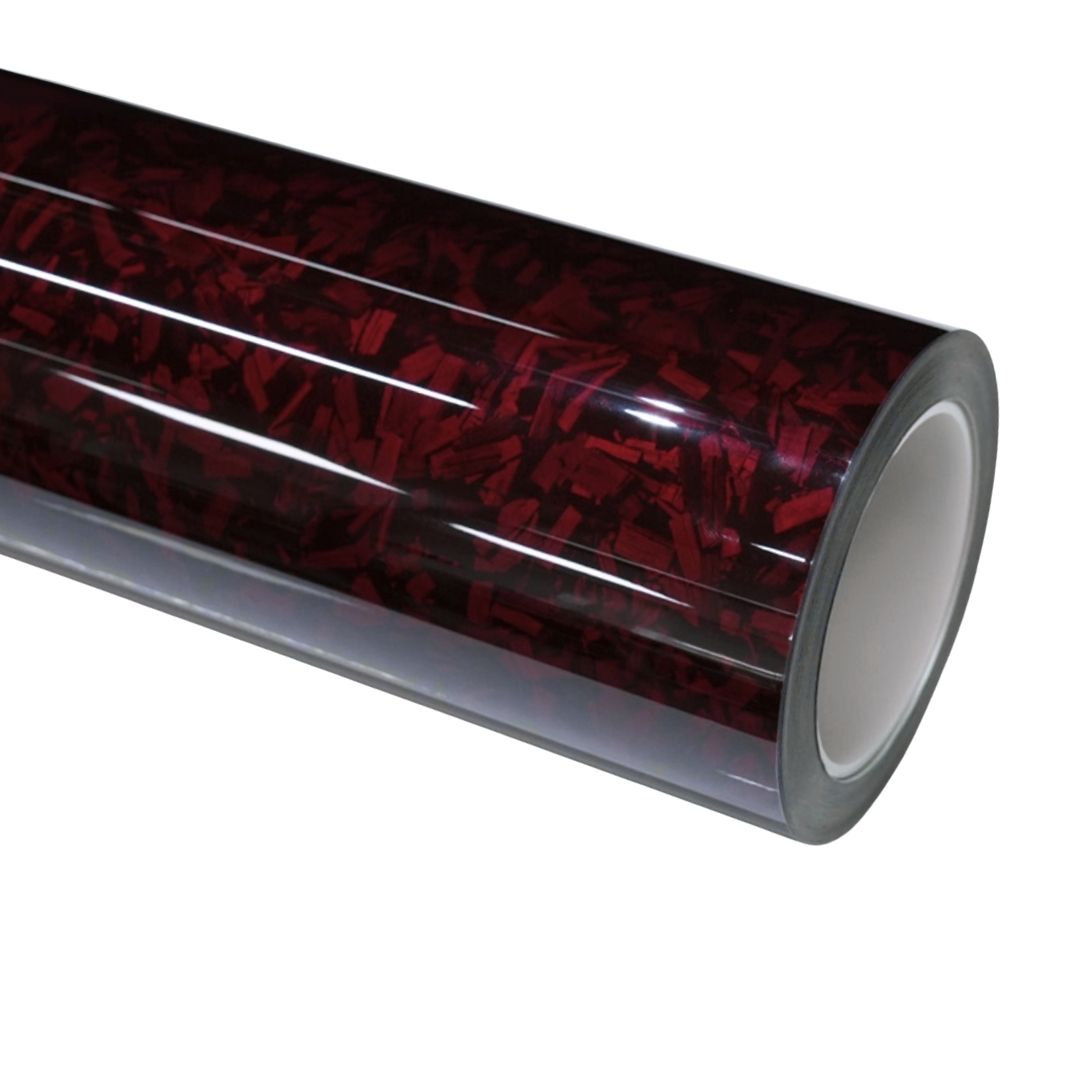 Flower Carbon Red Vinyl Wrap