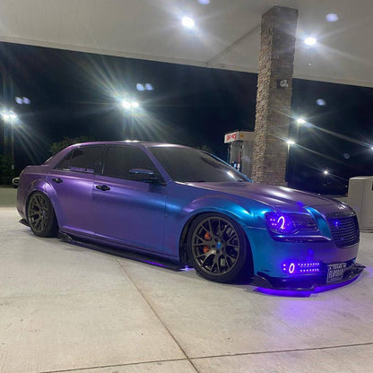 Glitter Metallic Diamond Purple Blue Vinyl Wrap