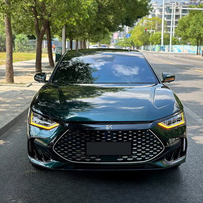 Glossy Metallic Deep Jungle Green Vinyl Wrap