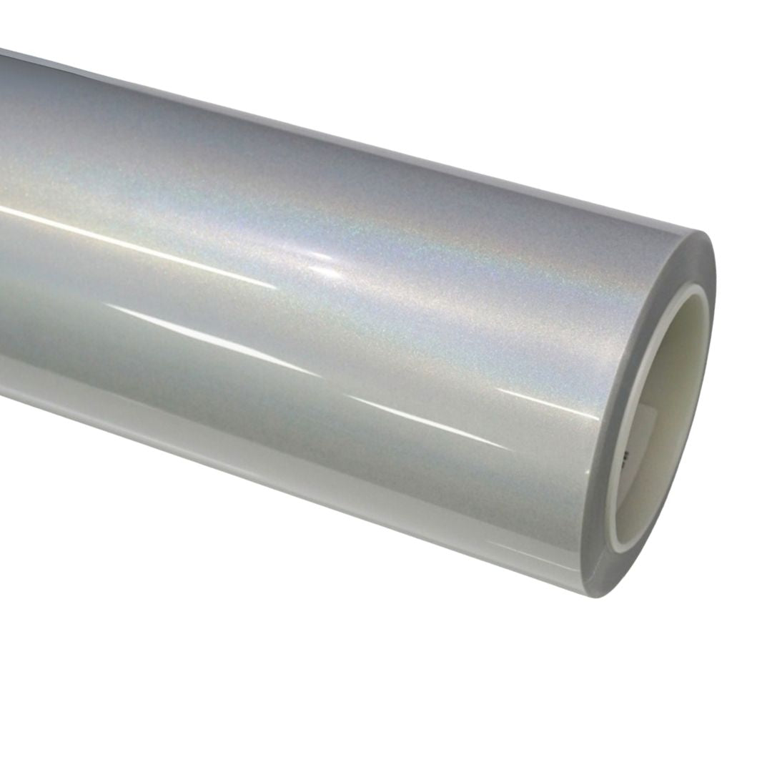 Laser White Vinyl Wrap