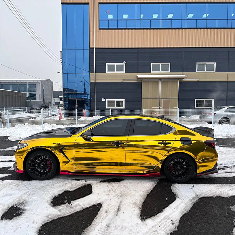 Mirror Chrome Gold Vinyl Wrap