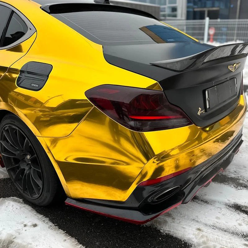 Mirror Chrome Gold Vinyl Wrap