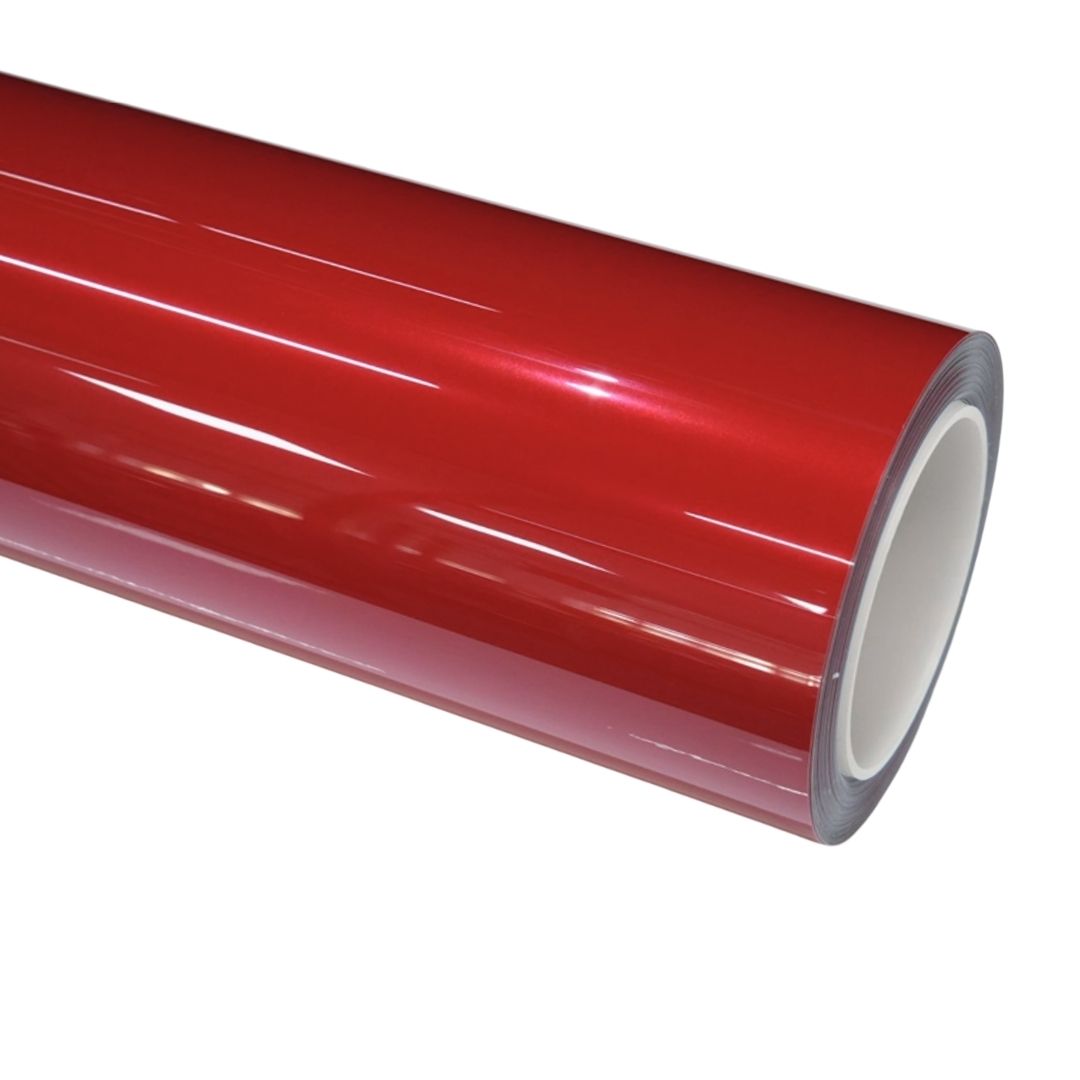 Flame Gold Red Vinyl Wrap