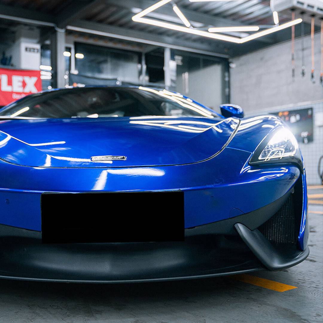 Glossy Metallic Deep Blue Vinyl Wrap