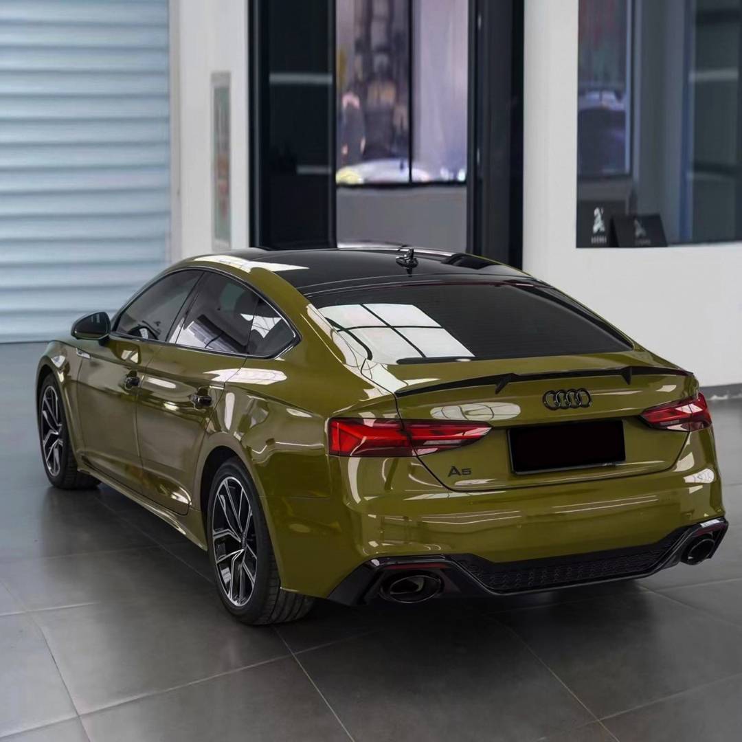 High Glossy Army Green Vinyl Wrap