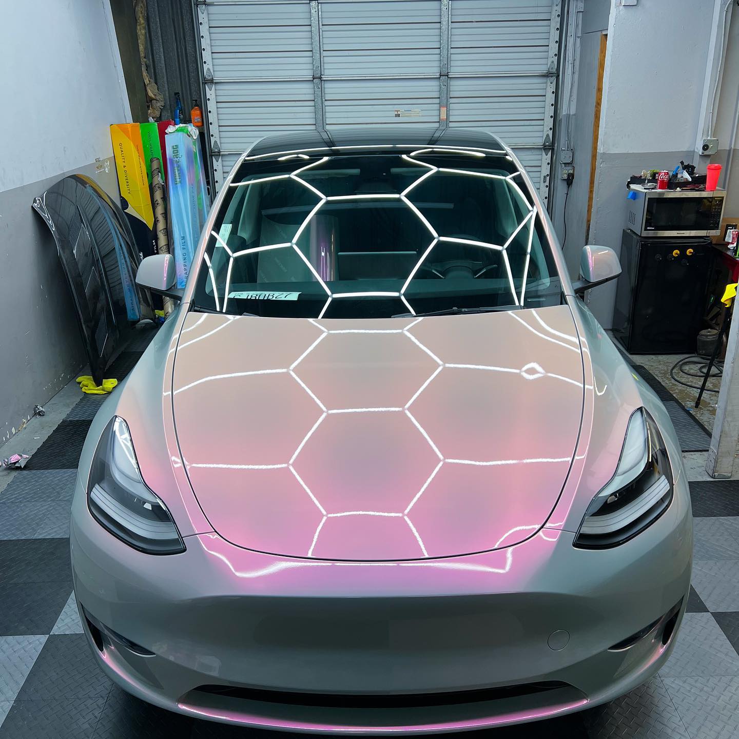 Candy Gray Pink Vinyl Wrap