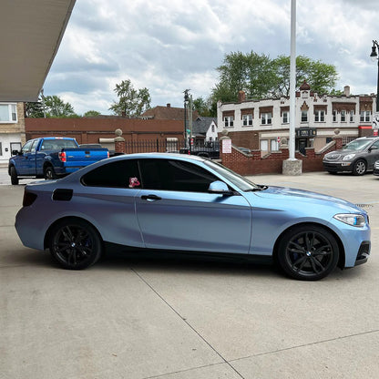 Silver Lake Blue Vinyl Wrap