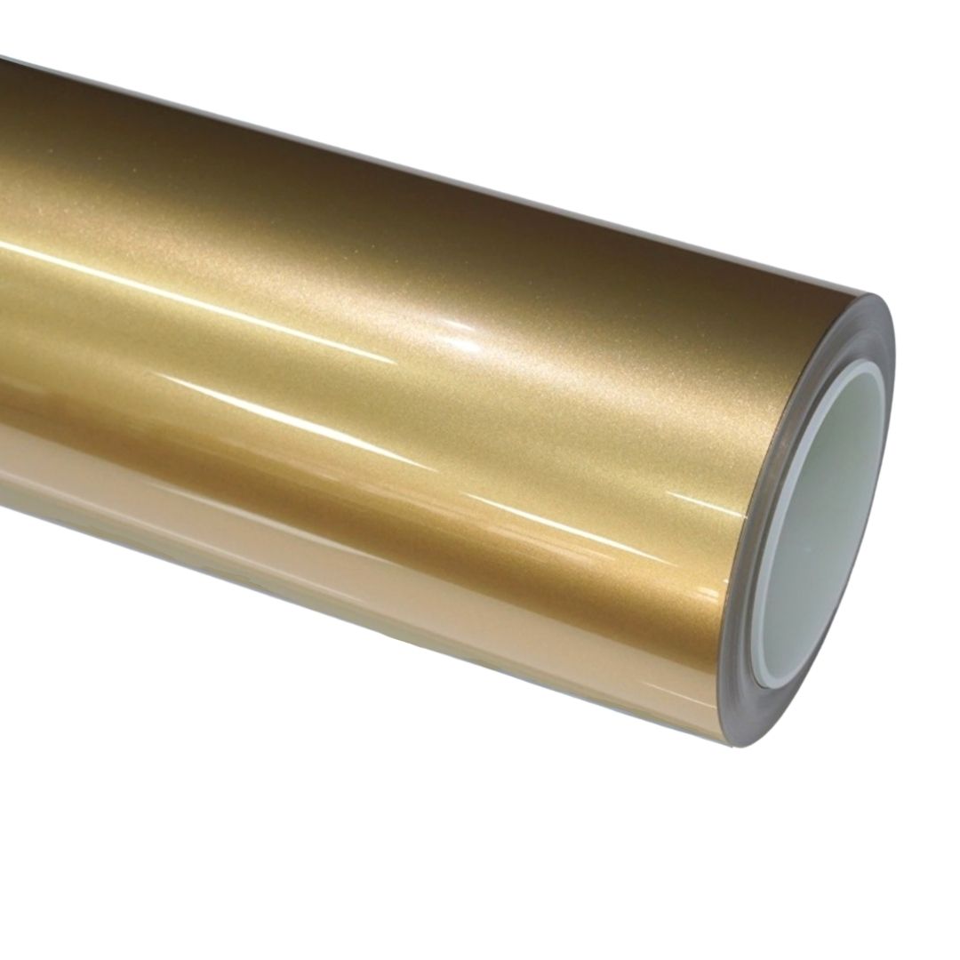 BMW Milan Gold Vinyl Wrap