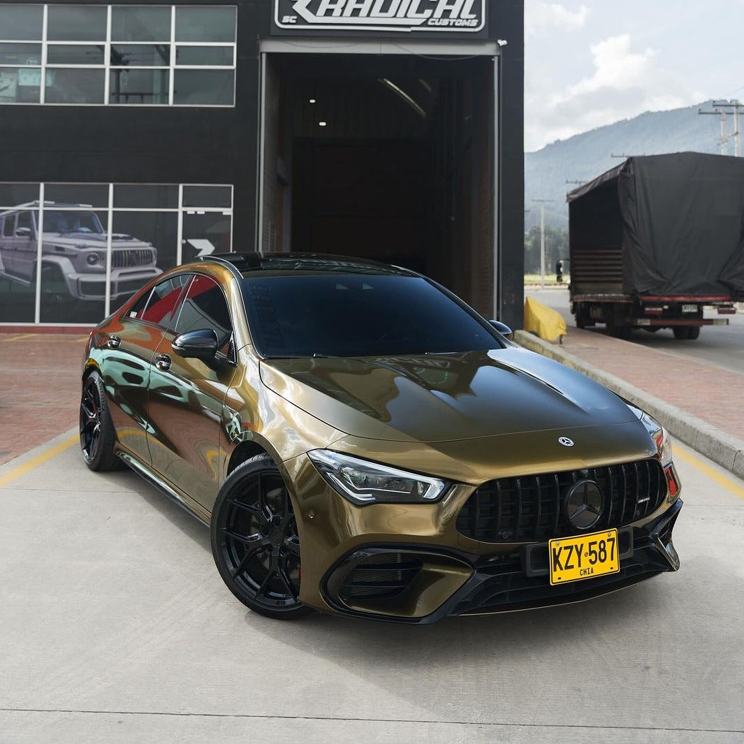 Glossy Metallic Midnight Gold Vinyl Wrap