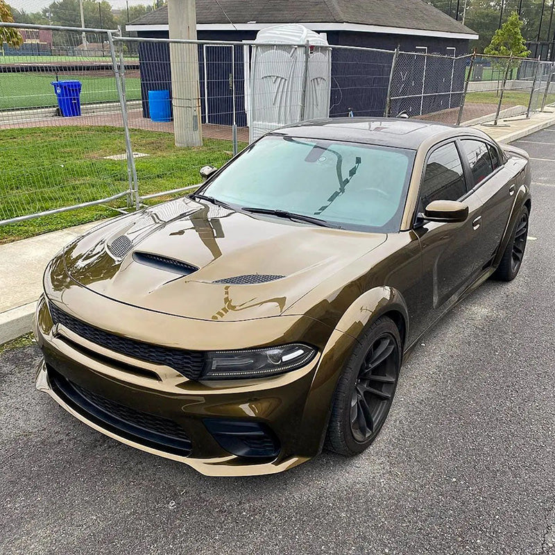 Glossy Metallic Midnight Gold Vinyl Wrap