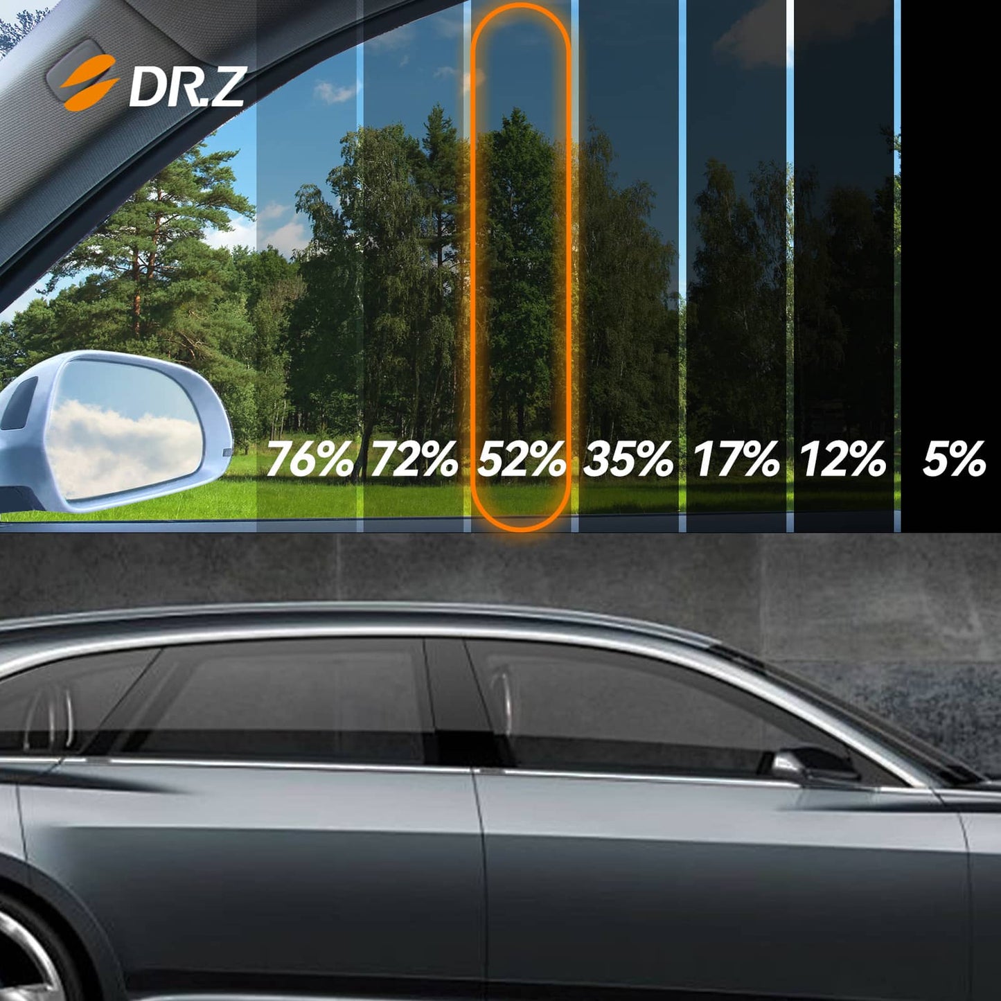 52% VLT Heat Rejecting Window Tint Film