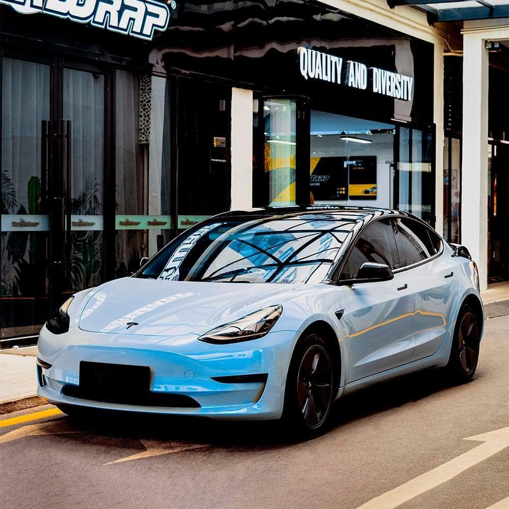 Azure Maya Blue Vinyl Wrap zkabroad