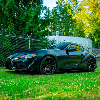 Green Black Silk Vinyl Wrap